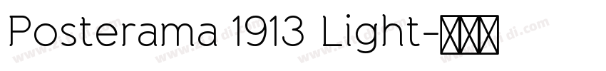 Posterama 1913 Light字体转换